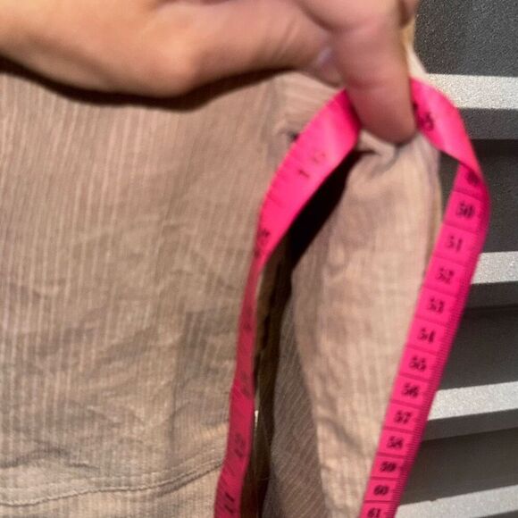 Y2K AZIZ Brown Tan Embroidered Corduroy Crop Jacket Coat women's size Medium - Picture 8 of 9